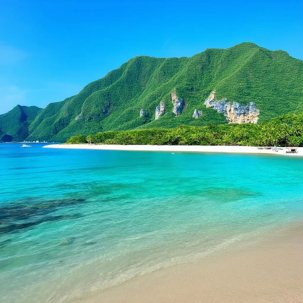 Beautiful beach in Khanh Hoa